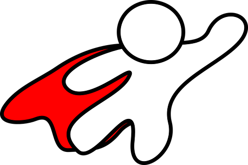 Abstract Superhero Figure Icon PNG with transparent background