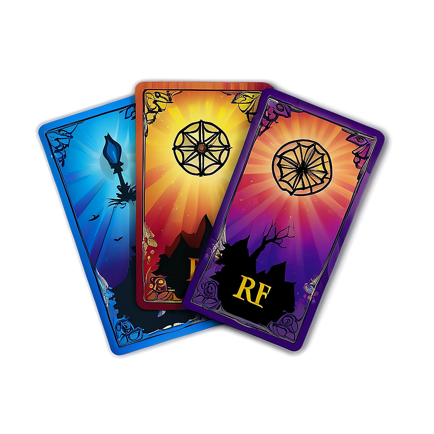 Abstract Tarot Cards Png Cdh7