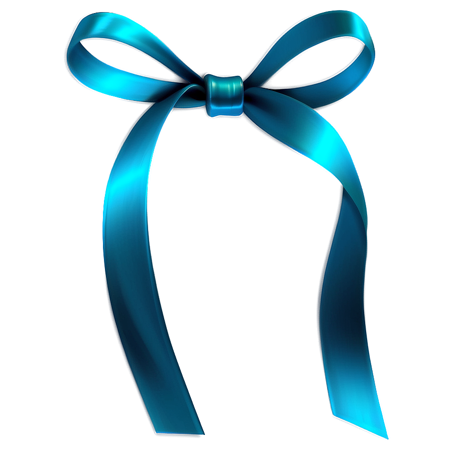 Abstract Teal Ribbon Art Png Ewh