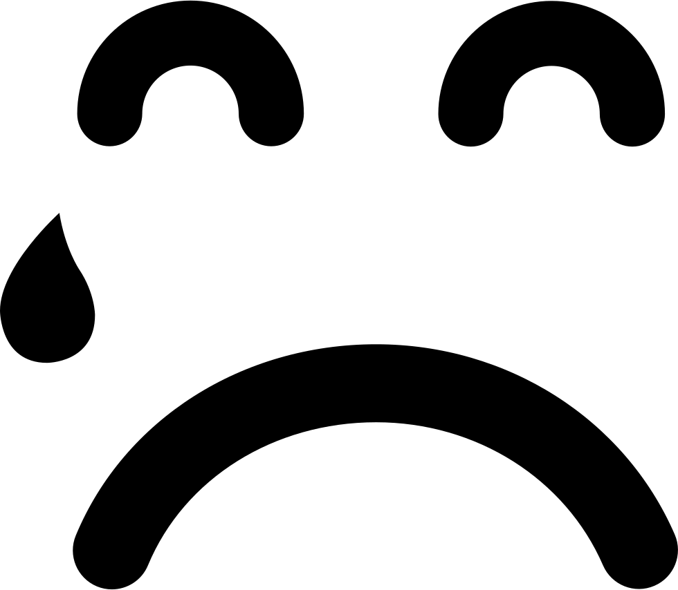 Teardrop Falling On Sad Emoticon Face - Teardrop Psd, HD Png Download PNG with transparent background