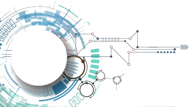 Abstract_ Technology_ Circle_ Background PNG with transparent background