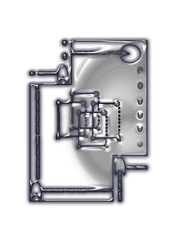 Abstract Technology Wallpaper PNG with transparent background