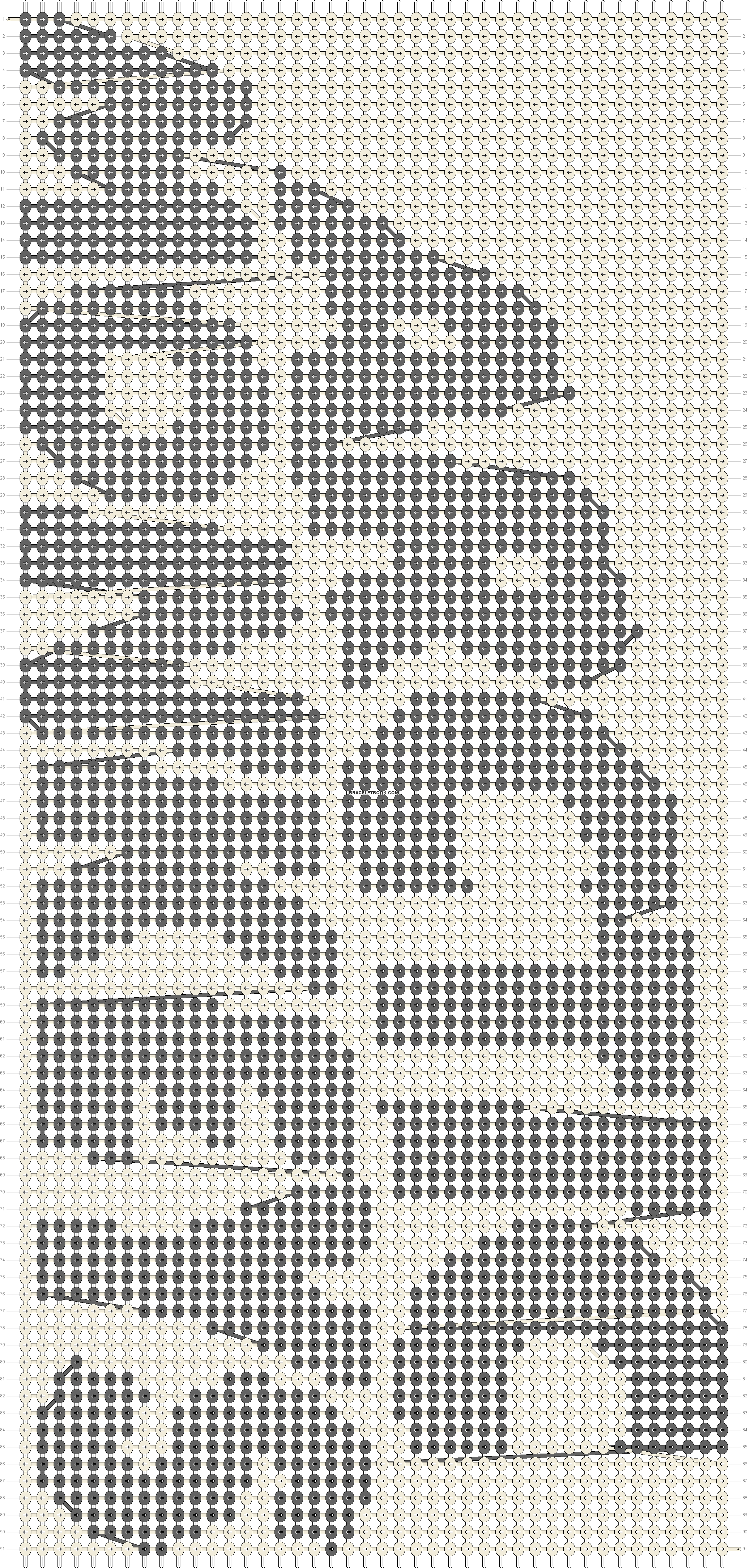 Alpha Friendship Bracelet Pattern - Motif, HD Png Download PNG with transparent background