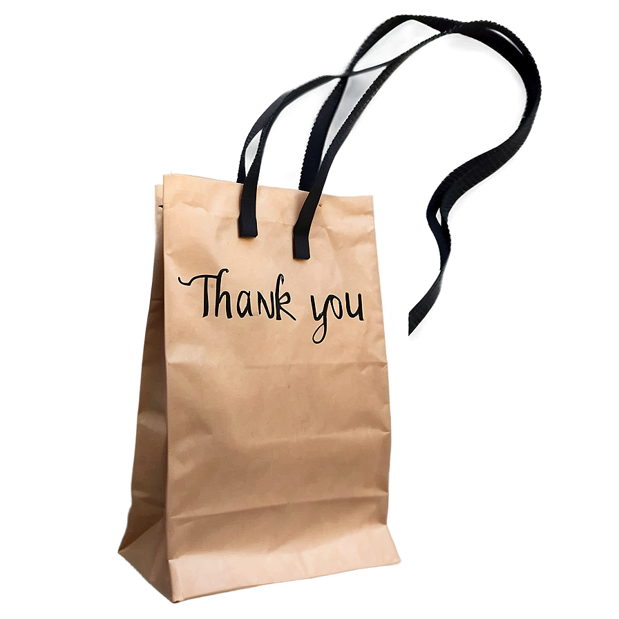 Abstract Thank You Bag Png 06292024