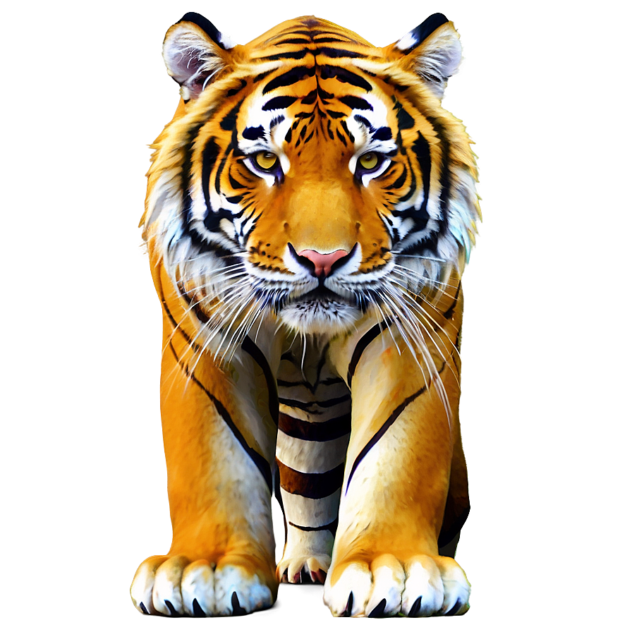 Abstract Tiger Art Png 37