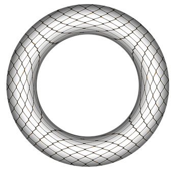 Abstract Torus3 D Render PNG with transparent background