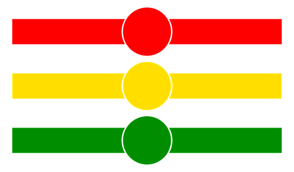 Abstract Traffic Light Concept PNG with transparent background