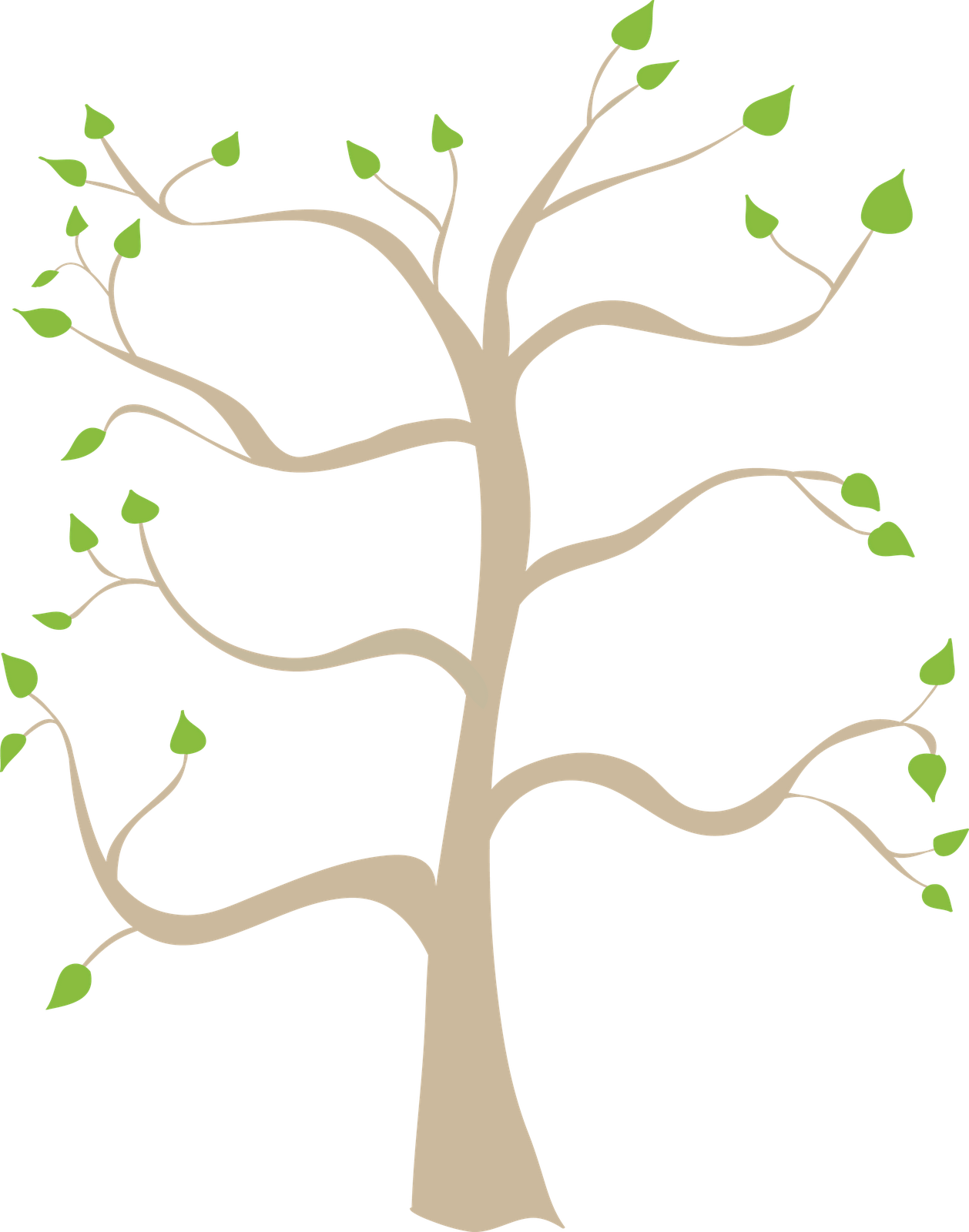 Abstract Tree Artwork PNG image with a transparent background, free high-resolution download