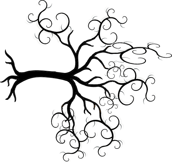 Abstract Tree Artwork PNG with transparent background