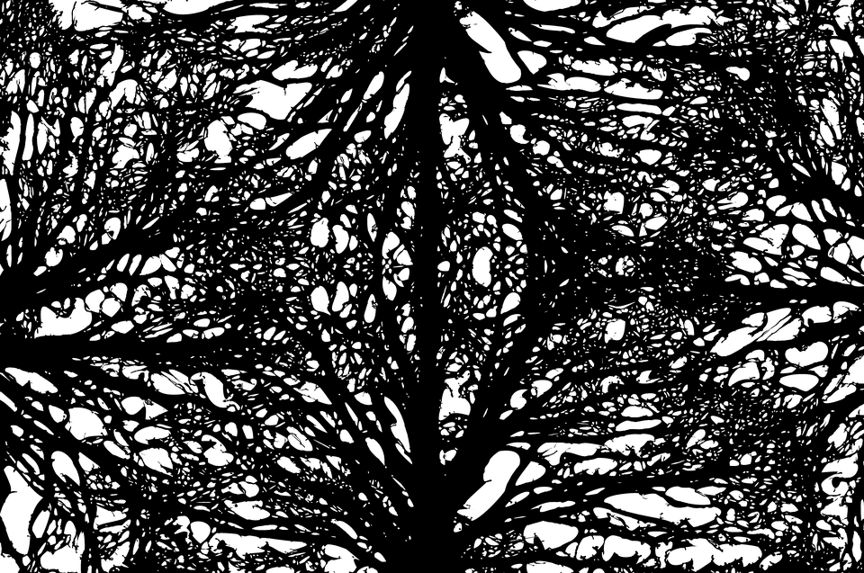 Abstract Tree Silhouette Pattern