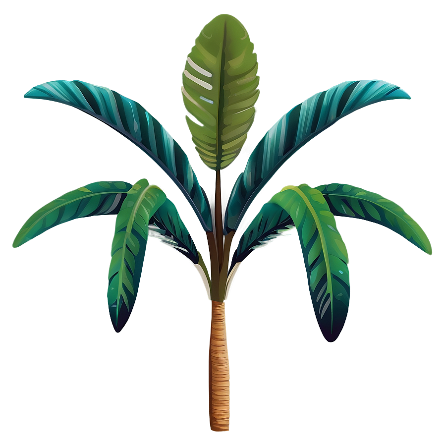 Abstract Tropical Plant Png Sjb