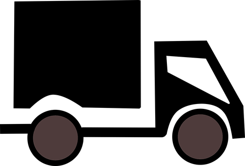 Abstract Truck Silhouette PNG with transparent background