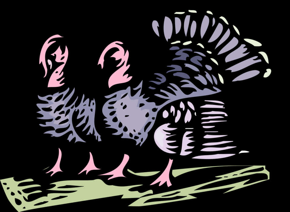 Abstract Turkeys Artwork