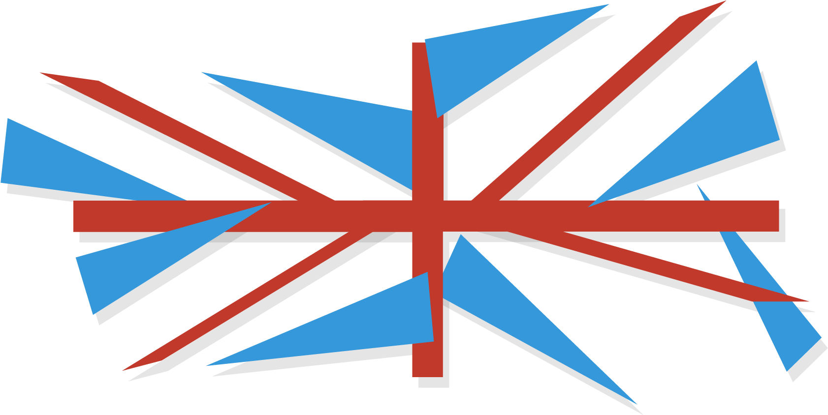 Abstract Union Jack Design