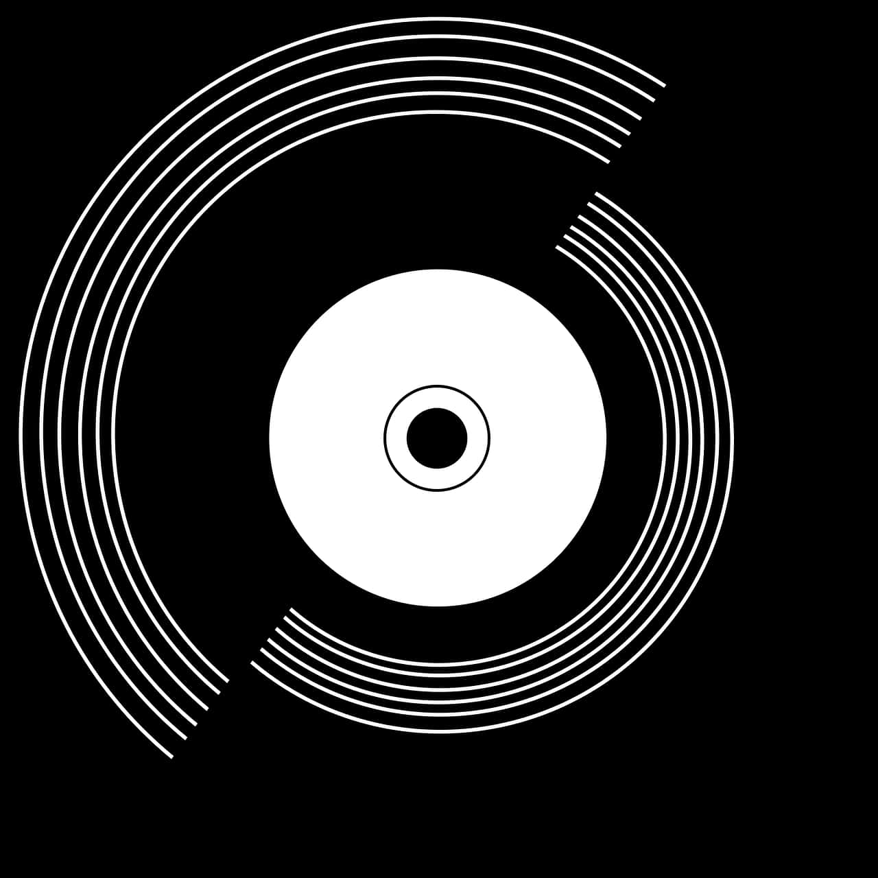 Black And White Record, HD Png Download PNG image with a transparent background, free high-resolution download