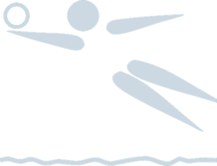 Abstract Volleyball Player Silhouette PNG with transparent background
