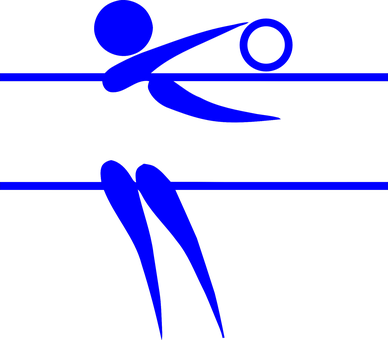Abstract Volleyball Spikeand Block PNG with transparent background