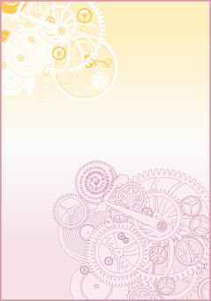 Abstract Watch Gears Background PNG with transparent background
