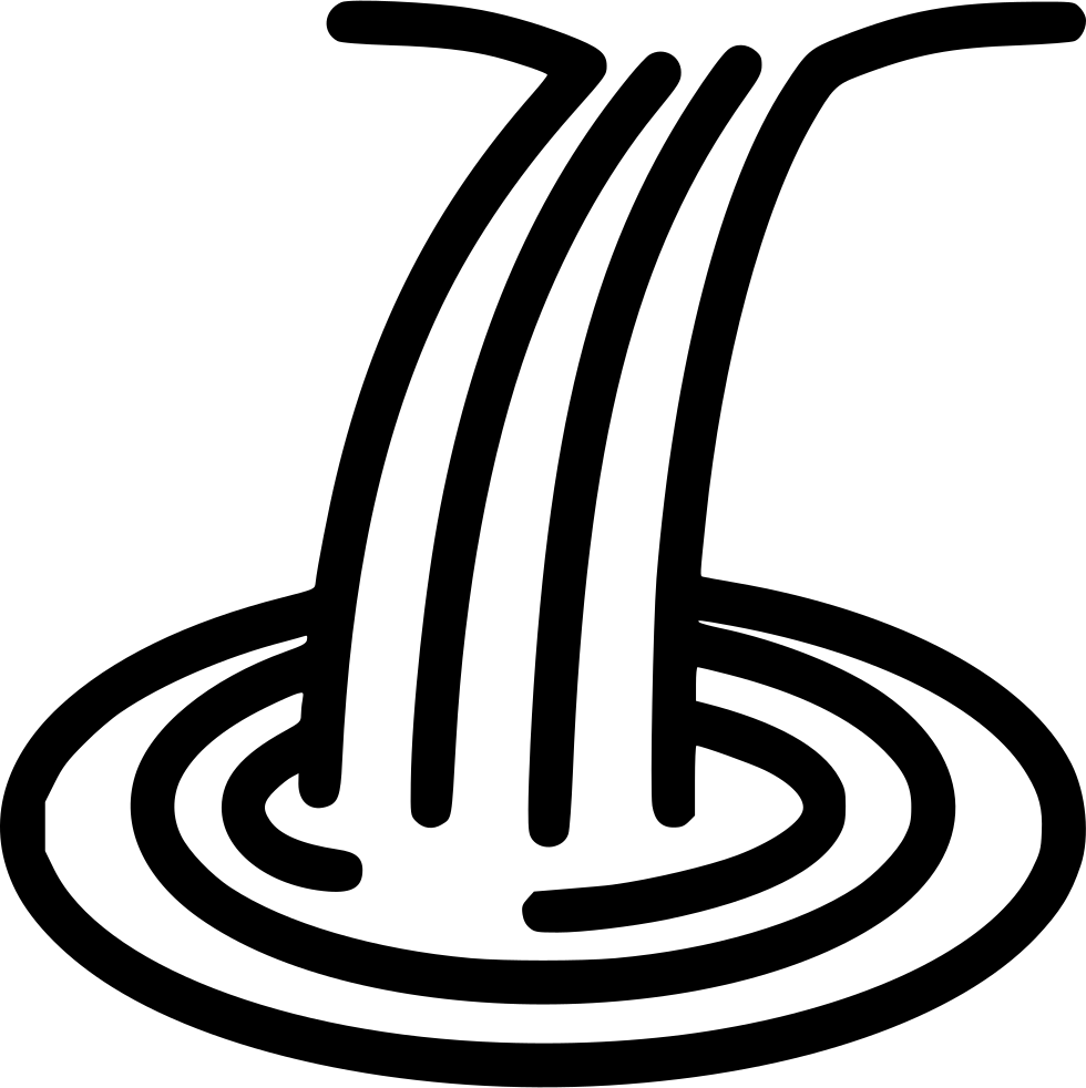 Free Waterfall Icon, HD Png Download PNG with transparent background