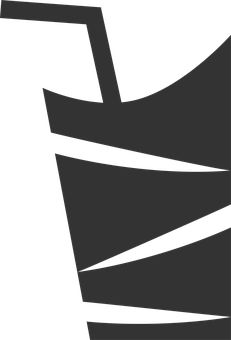 Abstract Whiskey Glass Silhouette PNG image with a transparent background, free high-resolution download
