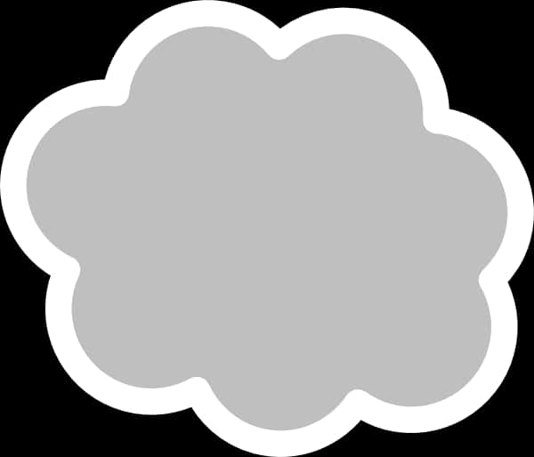 How To Set Use Cloud Icon White Border Clipart , Png - White Cloud Outline Png, Transparent Png PNG image with a transparent background, free high-resolution download