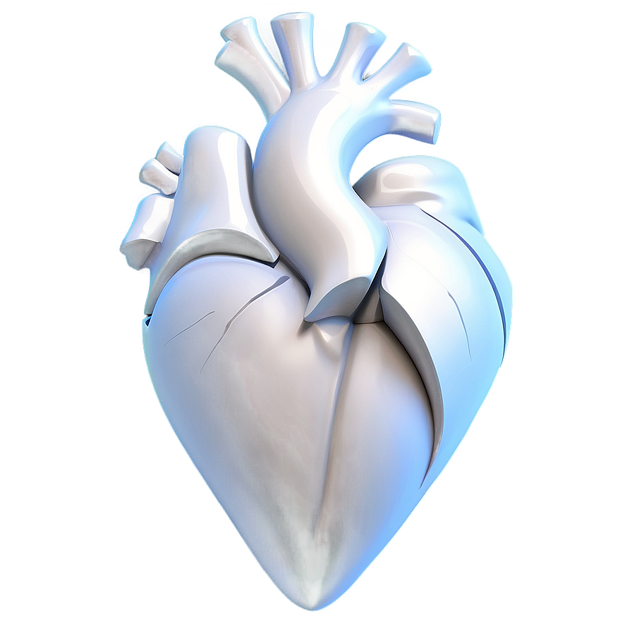 Abstract White Heart Png 52