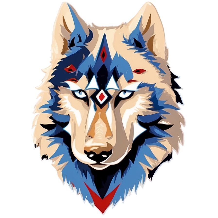 Abstract Wolf Face Icon Png Hso92