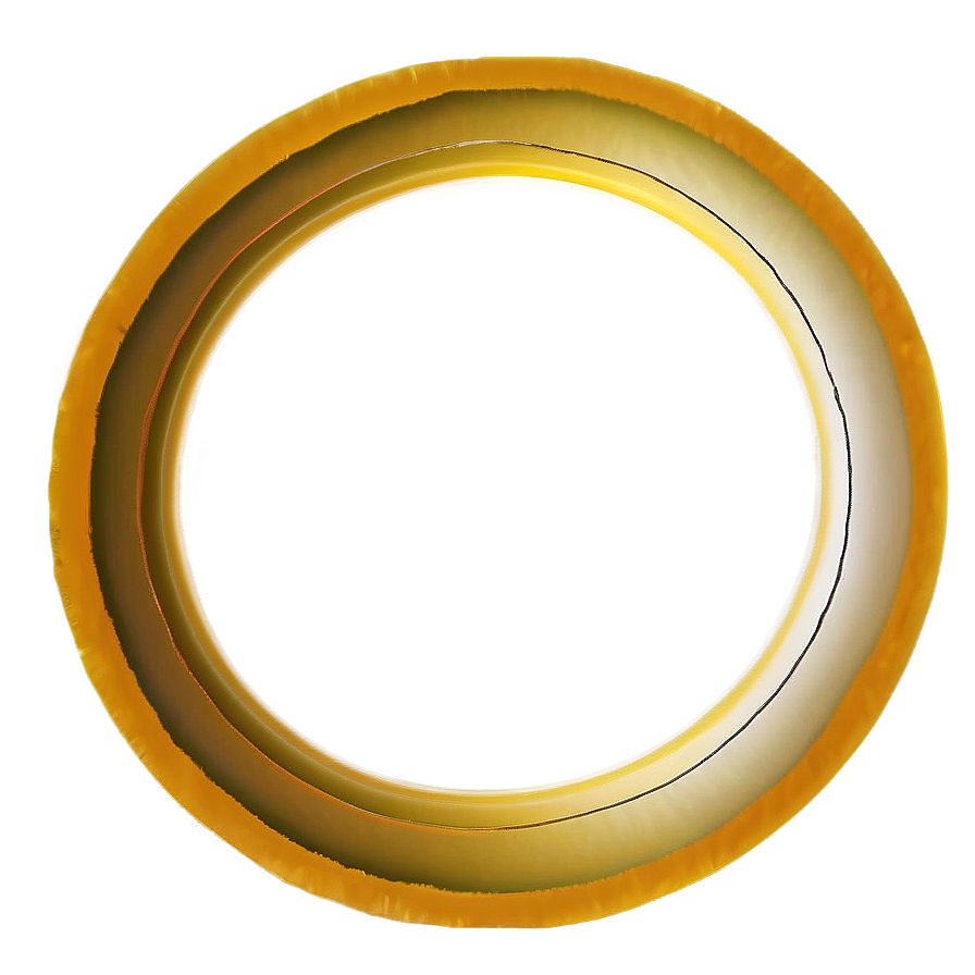 Abstract Yellow Circle Art Png 06122024