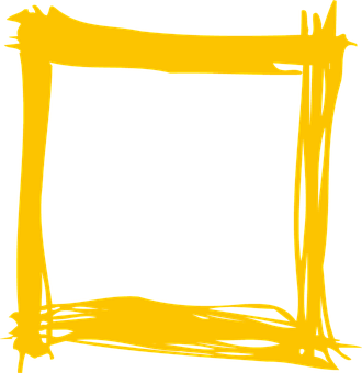 Abstract Yellow Frame Design PNG with transparent background