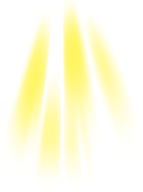 Abstract Yellow Sunbeams Graphic PNG with transparent background