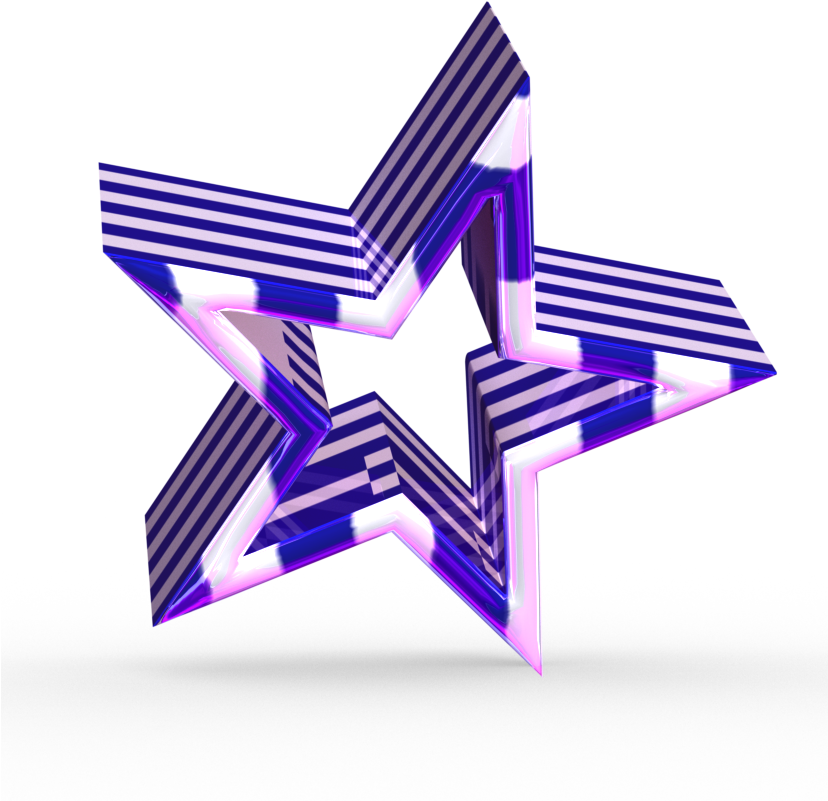 Abstract3 D Star Illusion