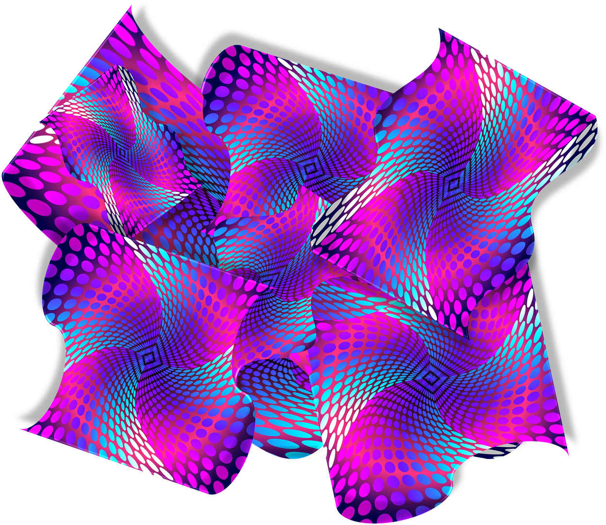 Abstract3 D Wavy Pattern