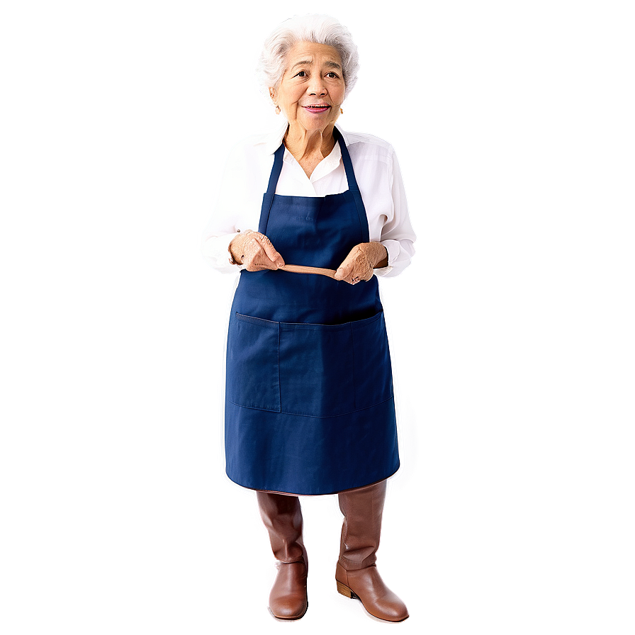 Abuela With Apron Png Mvi