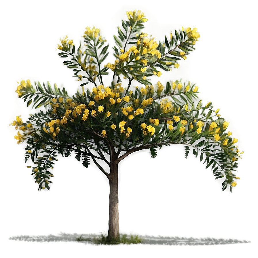 Acacia Tree Field Guide Illustration Png Rgx9