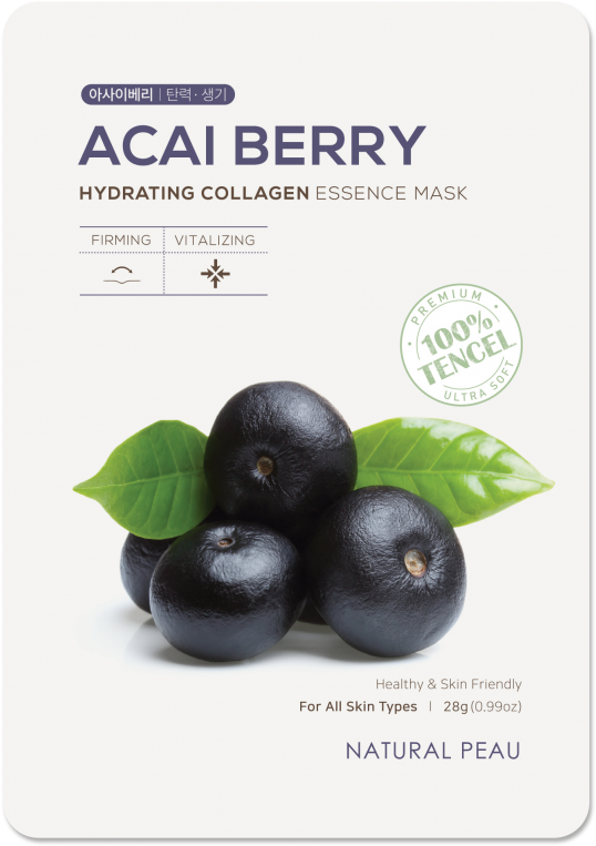 Acai Berry Hydrating Collagen Essence Mask - Acai Berry, HD Png Download PNG with transparent background