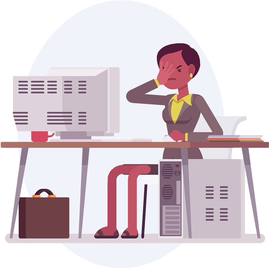 Financial Clipart Accounting Book - Accountant Frustrated, HD Png Download PNG with transparent background