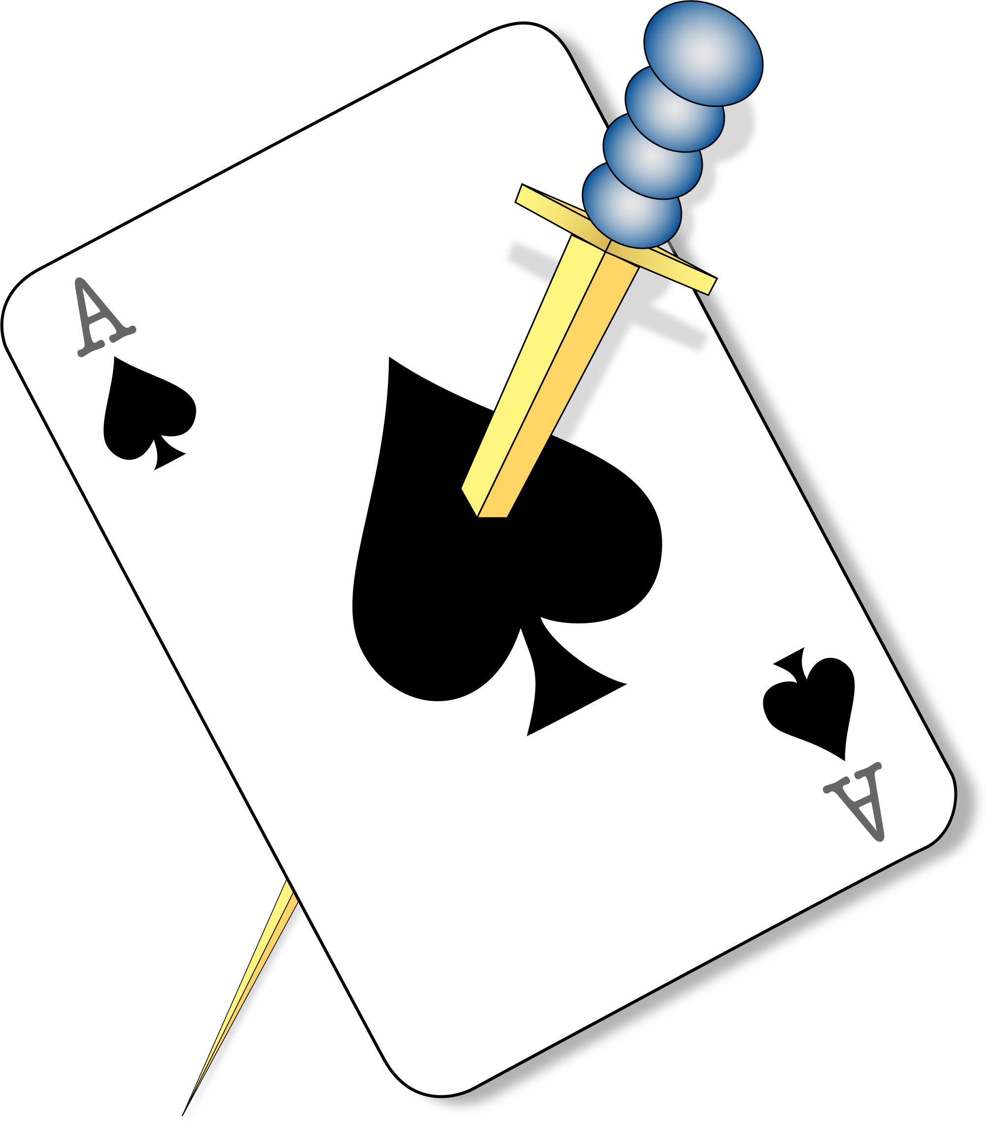 Aceof Spades Sword Illustration