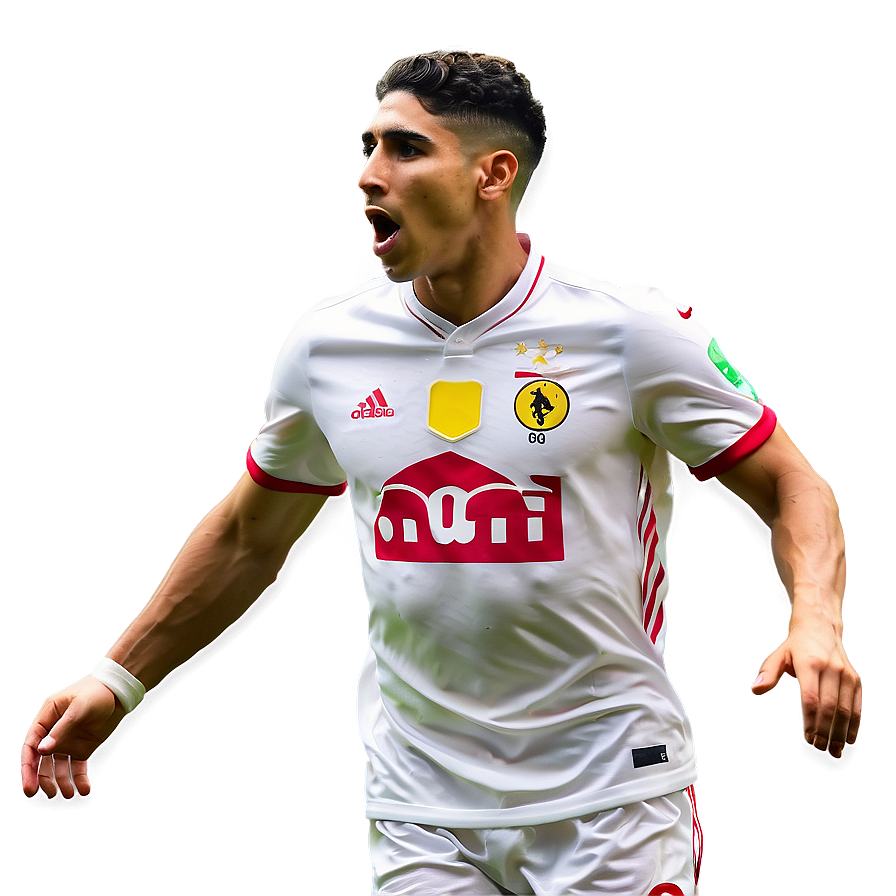 Achraf Hakimi Illustration Png Lcc