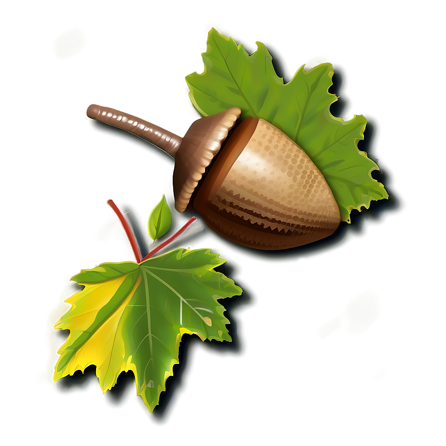 Acorn And Leaves Png Rcl