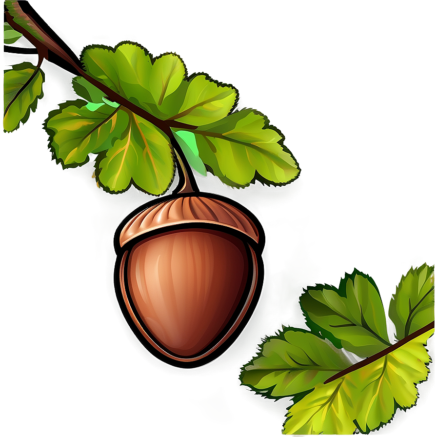 Acorn Pattern Background Png 05252024