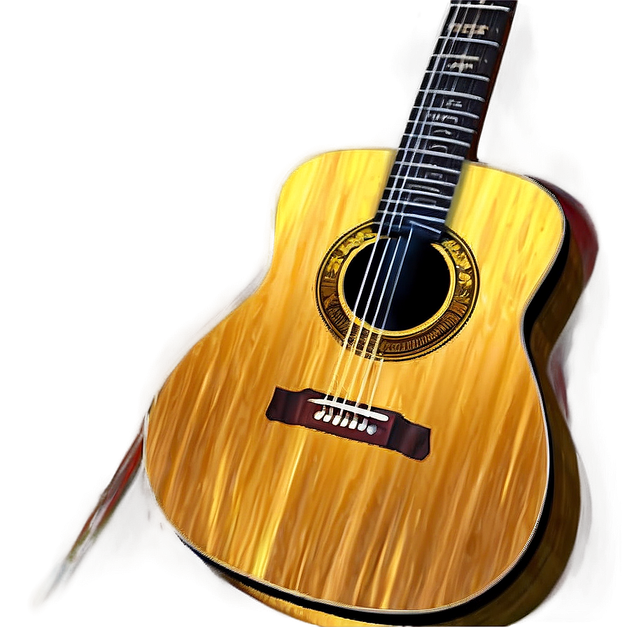 Acoustic Guitar And Vinyl Record Png Bsi