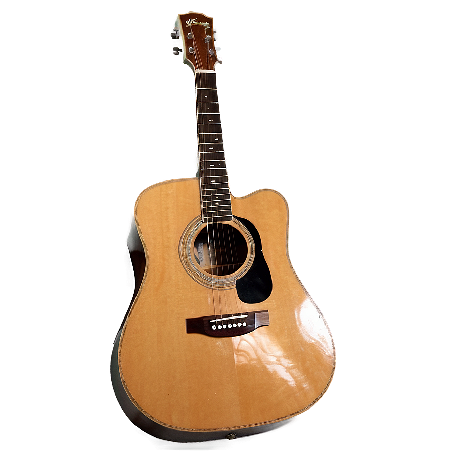 Acoustic Guitar In Grass Png 30