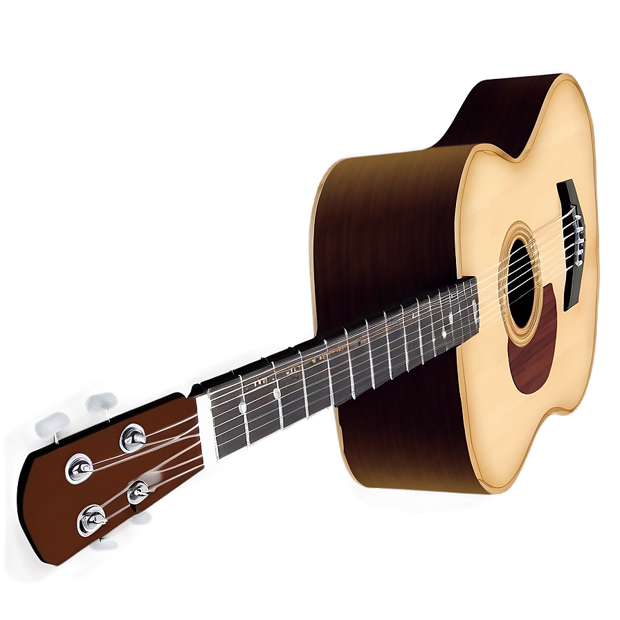 Acoustic Guitar In Spotlight Png Pwn