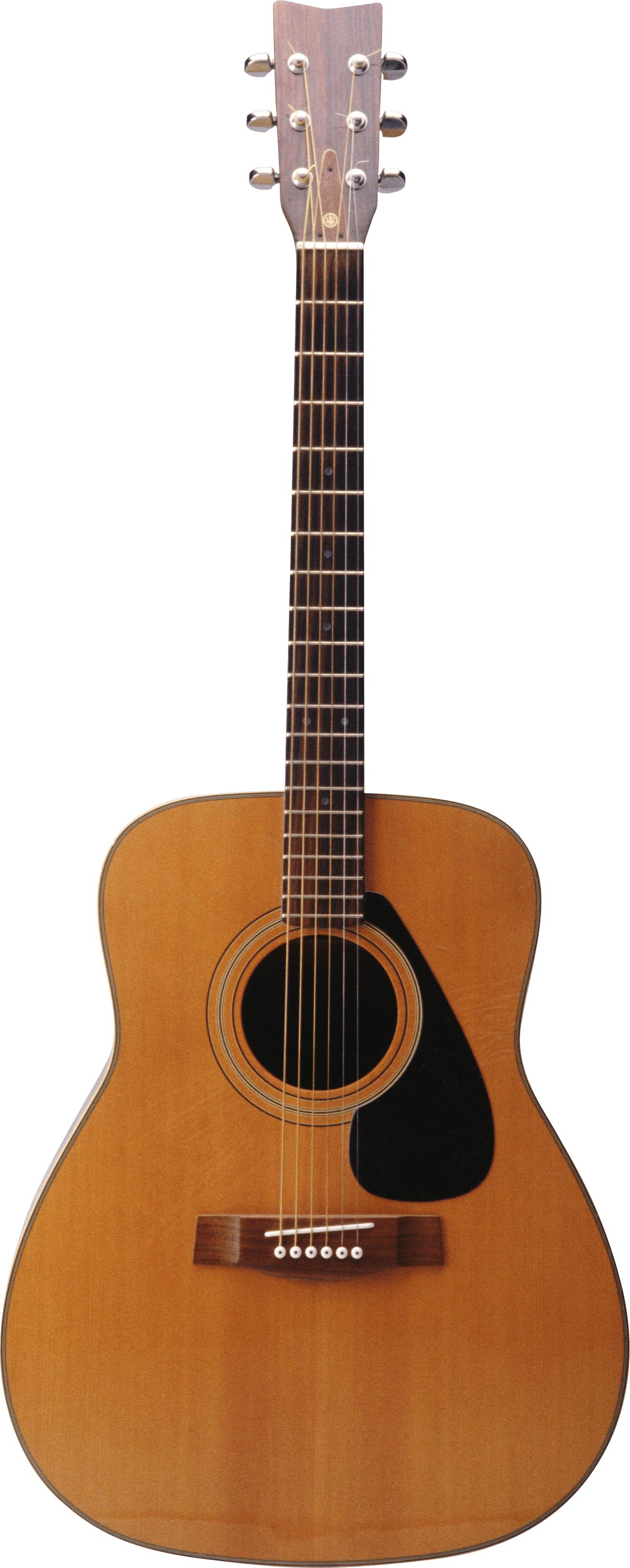 Acoustic Guitar Isolatedon Black