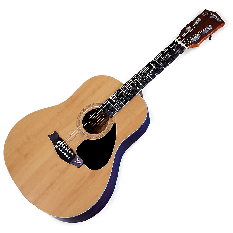 Acoustic Guitar With Pick Png Juj