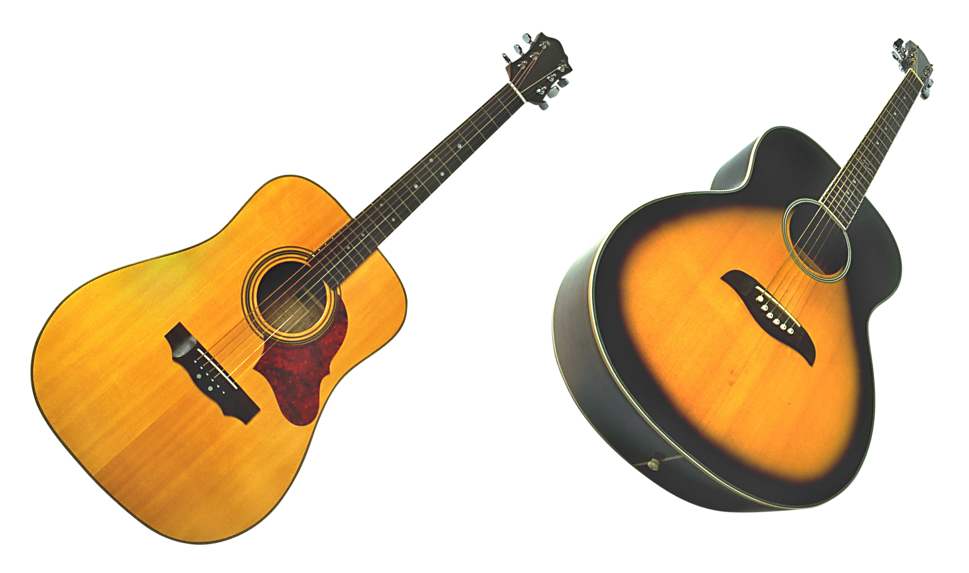 Acousticand Electric Guitars