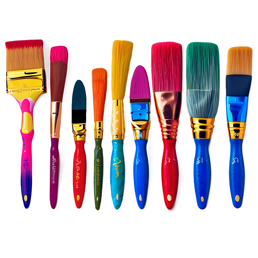 Acrylic Paint Brushes Png Xik44