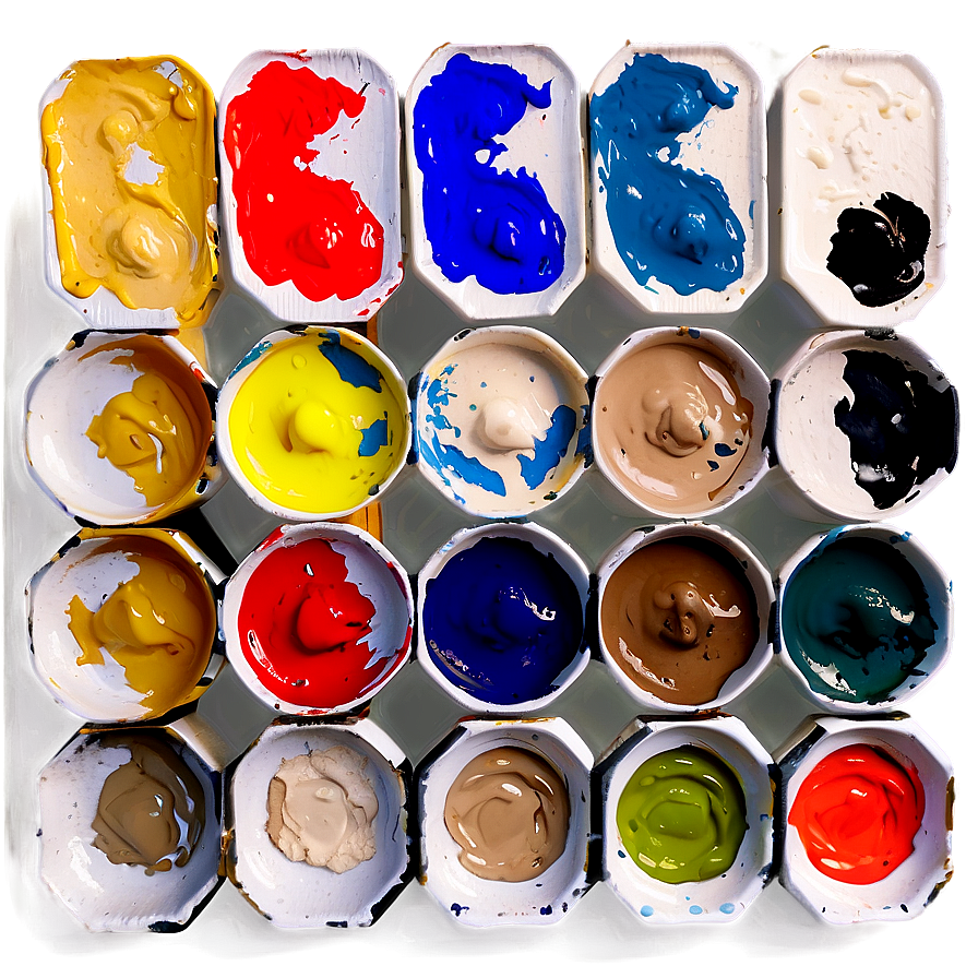 Acrylic Paint Palette PNG agl PNG image with a transparent background, free high-resolution download