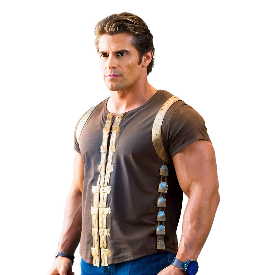 Action Hero With Brown Hair Png Mfk32