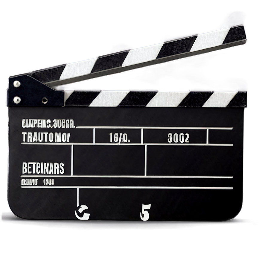 Action Movie Clapperboard PNG 05232024 PNG with transparent background